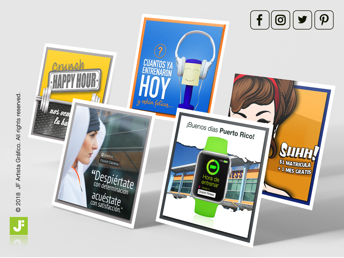 Social Media Crunch Fitness