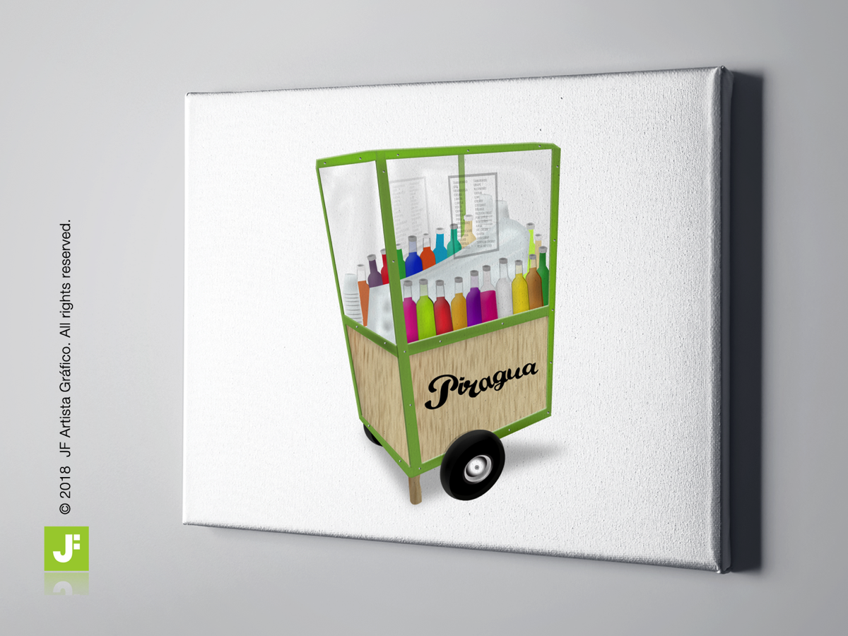 Ilustración Carrito de Piragua