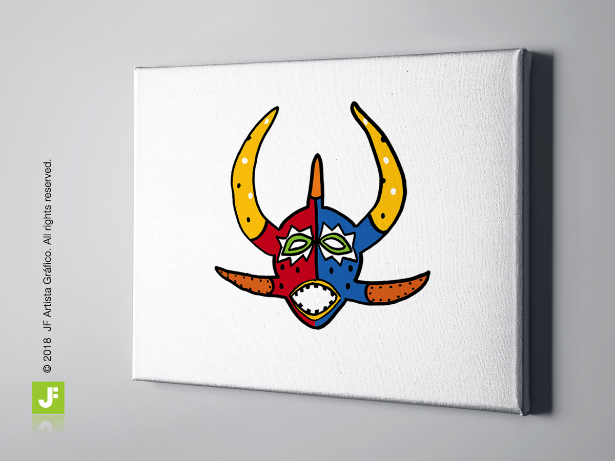 ILUSTRACION DIGITAL PUERTO RICO VEJIGANTE